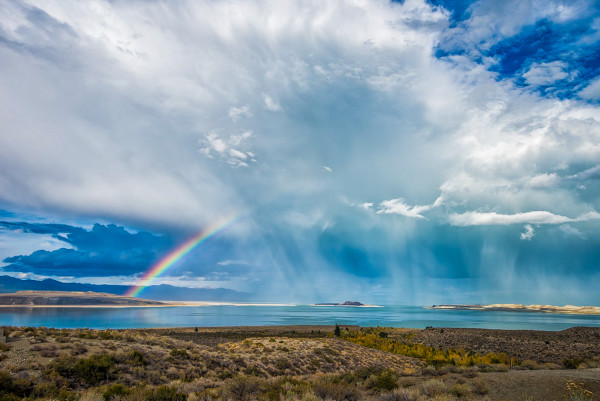 Rainbow Over Mono Lake (10/17/15) Darrell Sano