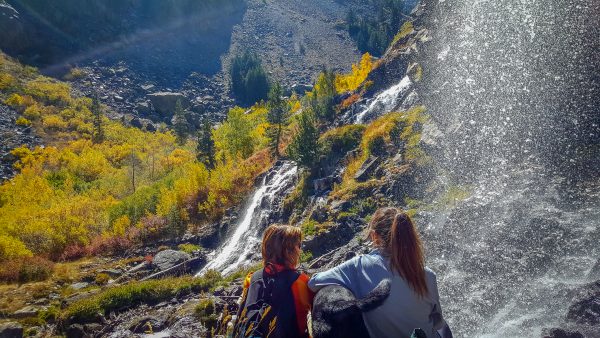Hikers along the Lundy Canyon Trail (10/2/16) Alicia Vennos